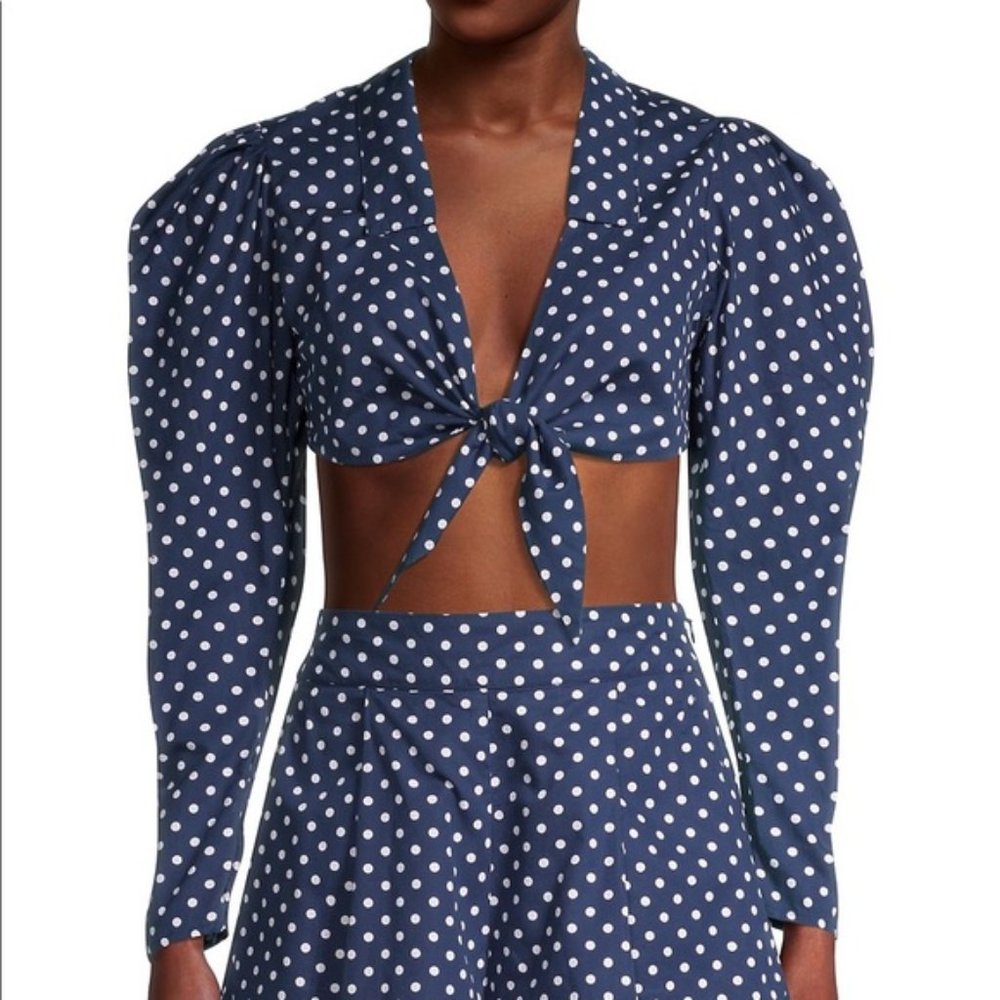 NWT WeWoreWhat Polka-Dot Top